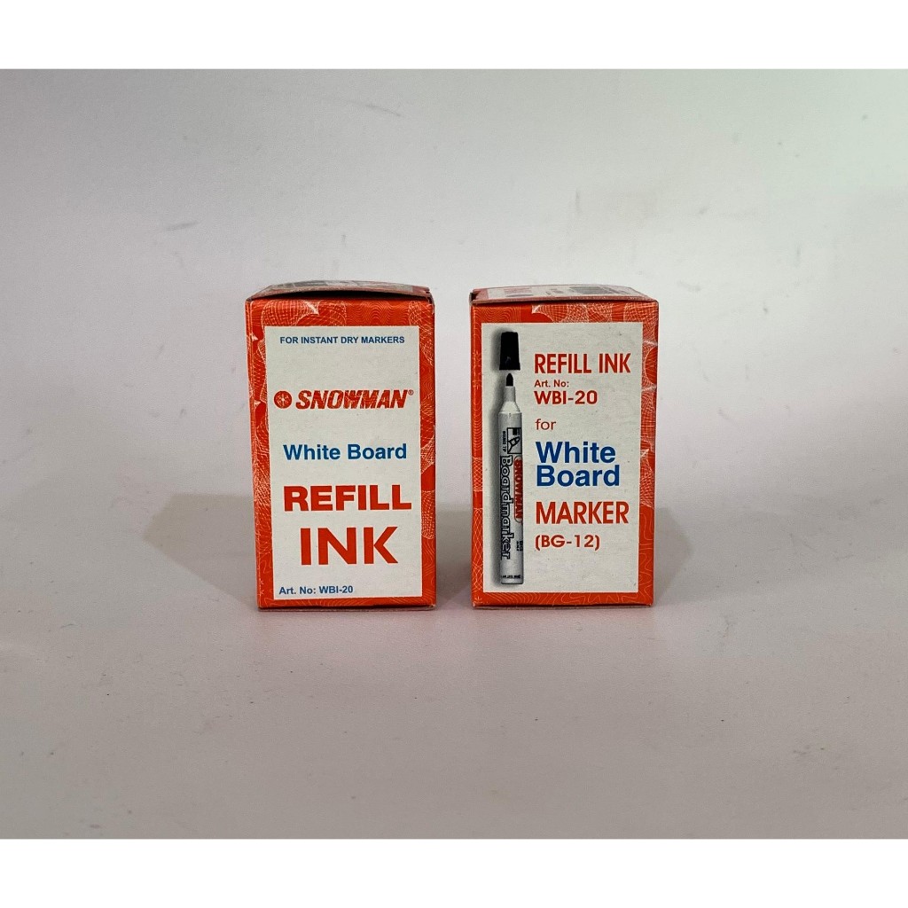 

REFILL TINTA SPIDOL SNOWMAN WBA NO WBI-20/PCS