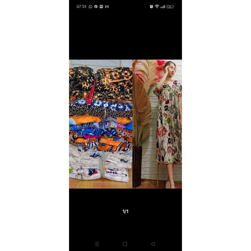 Paket Hemat Daster Perca 10 pcs daster sambung kencana ungu dan sambung laweyan ful obras