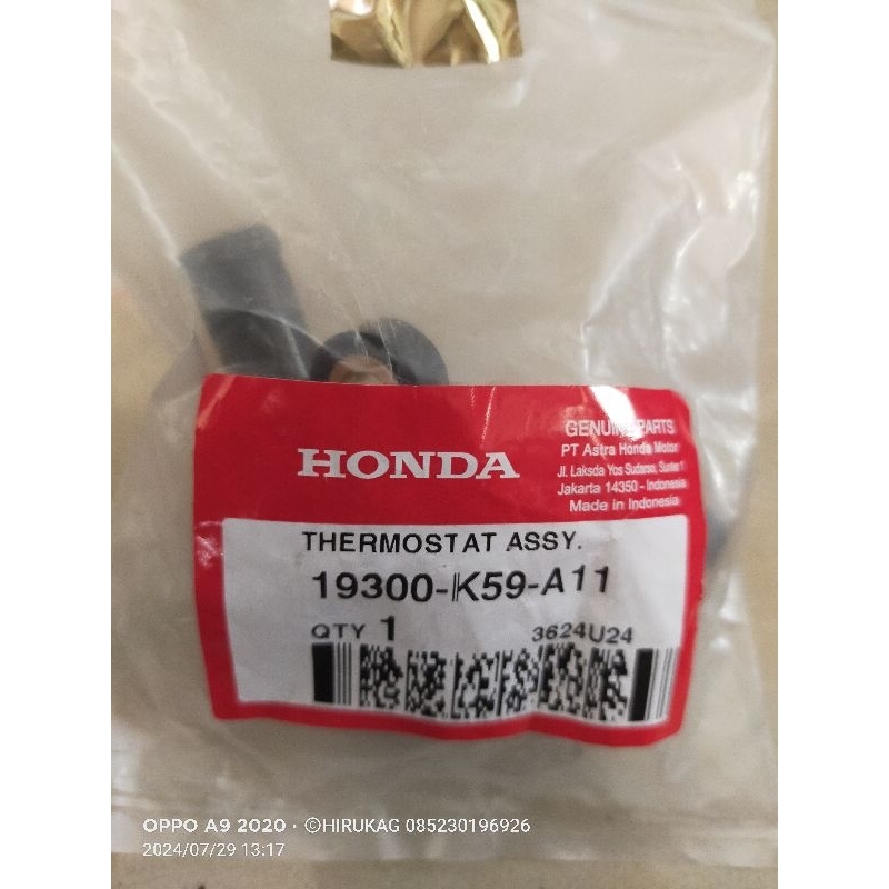 19300-K59-A11 TERMOSTAT ASSY VARIO 125 LED VARIO 150 LED NEW VARIO 150 LED VARIO 125 LED 19300K59A11