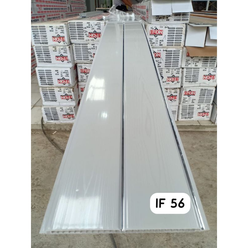 PLAFON PVC TERMURAH PUTIH NAT SILVER