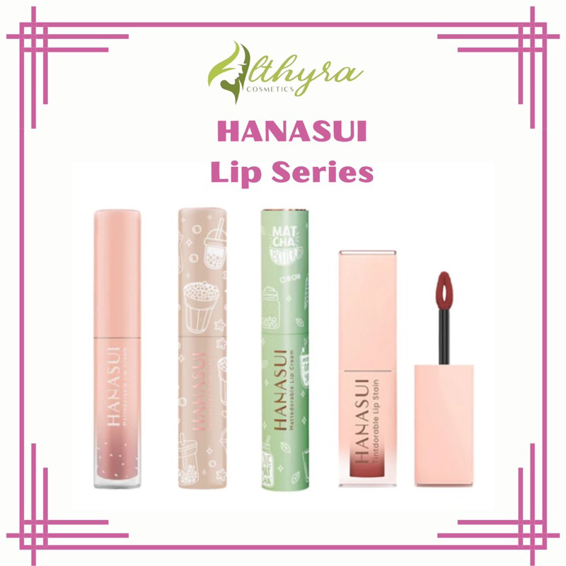 ✨OMG_GROSIR_JOGJA✨HANASUI LIPCREAM/MATTEDORABLE BOBA/MATCHA EDITION/LIPSTAIN