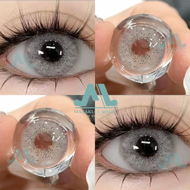 Softlens Arabian Look Premium Crystal Grey Diameter 14,5 MM | Softlens Grey Look Arabian Best Seller