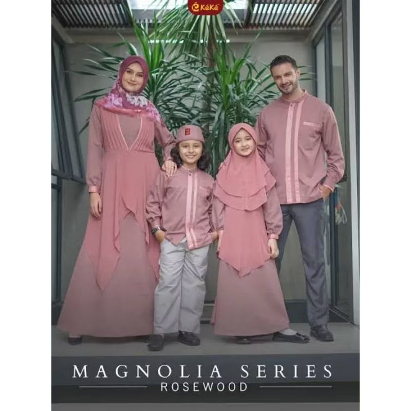 MAGNOLIA SERIES ROSEWOOD DAN AMBEER BY KEKE BUSANA GAMIS DEWASA KOKO DEWASA GAMIS ANAK KOKO ANAK SAR