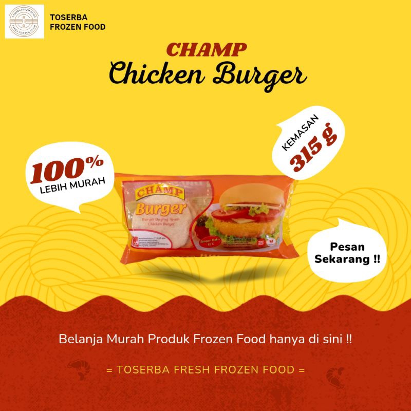 

CHAMP Chicken Nugget Burger 315g