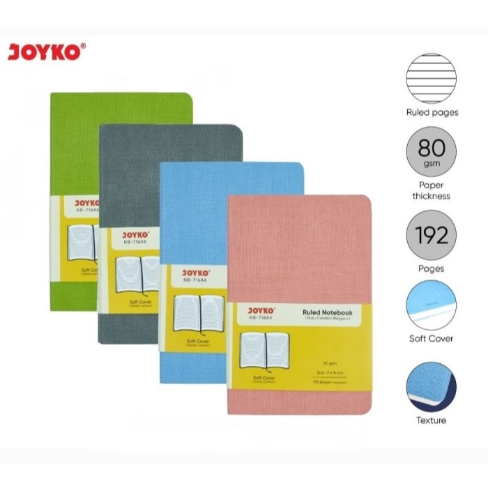 

Joyko NB-716AN Notebook / Buku Catatan Bergaris