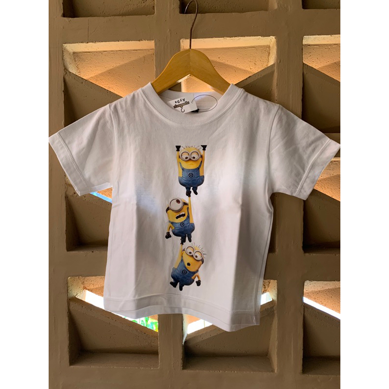 kaos anak minion lucu adem