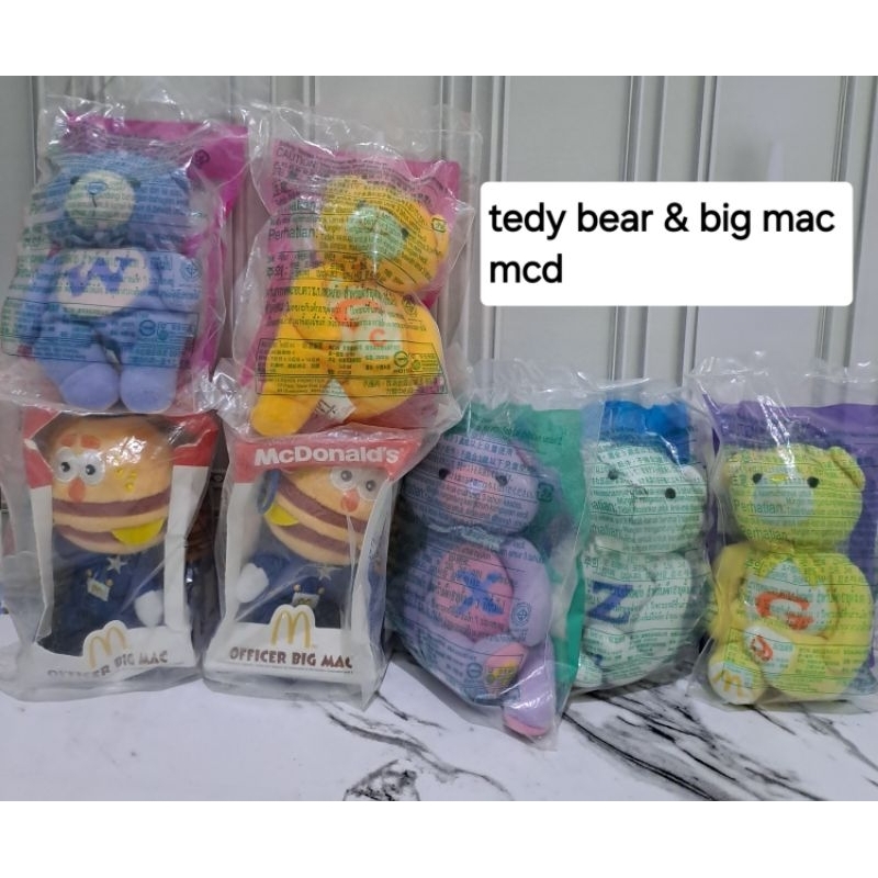 BONEKA TEDDY BEAR BIG MAC MCD SEGEL