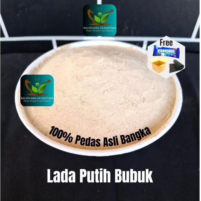 

Lada Putih Bubuk Pedas Asli Bangka 100gr - 250gr Rempah Berlualitas