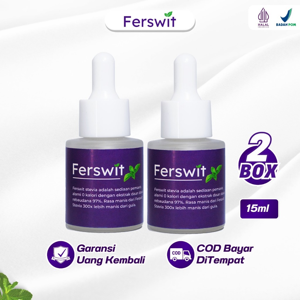 

Ferswit Stevia Pemanis Alami Pengganti Gula Paket 2 Botol - Cair