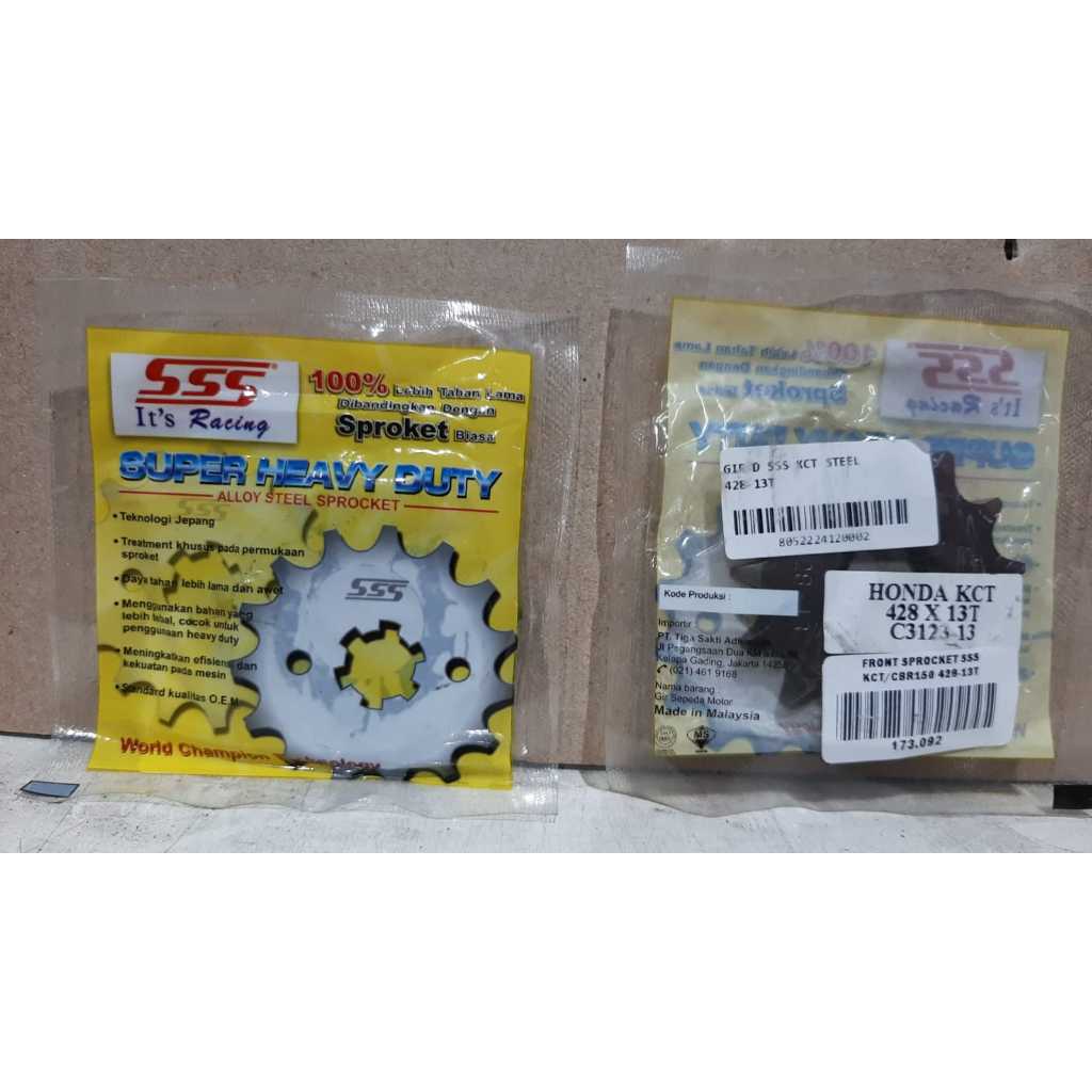 GEAR DEPAN SSS MEGA PRO, CB150R, CBR150, VERZA, CS1 DAN CRF150