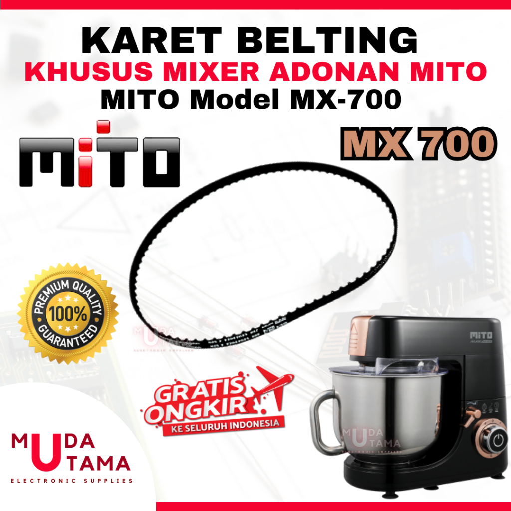 KARET MIXER MITO MX 700 - BELTING MIXER MITO MX700 - VANBELT MIXER MITO MX 700 - KARET BELT MIXER MI