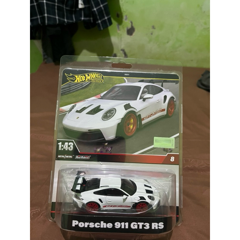 Hot Wheels premium 1:43 Porsche 911 GT3 RS - hotwheels premium porsche 911 gt3rs 1/43 1:43