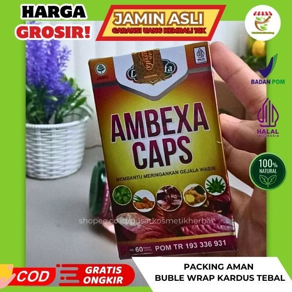 AMBEXA daun ungu caps kapsul herbal Original DARUSYIFA JAMIN ASLI GARANSI UANG KEMBALI