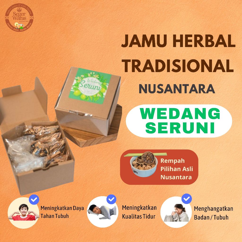 

WEDANG SERUNI SEREH JERUK NIPIS JAHE MINUMAN JAMU HERBAL TRADISIONAL