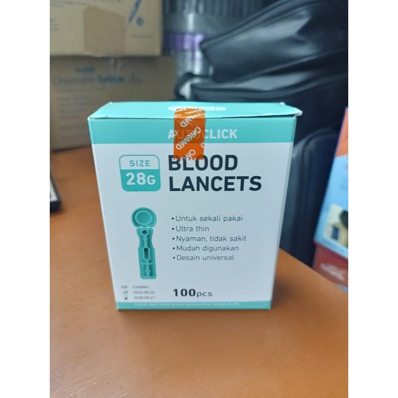 Blood Lancet 28G ONEMED ISI 100 / Lancet Onemed murah