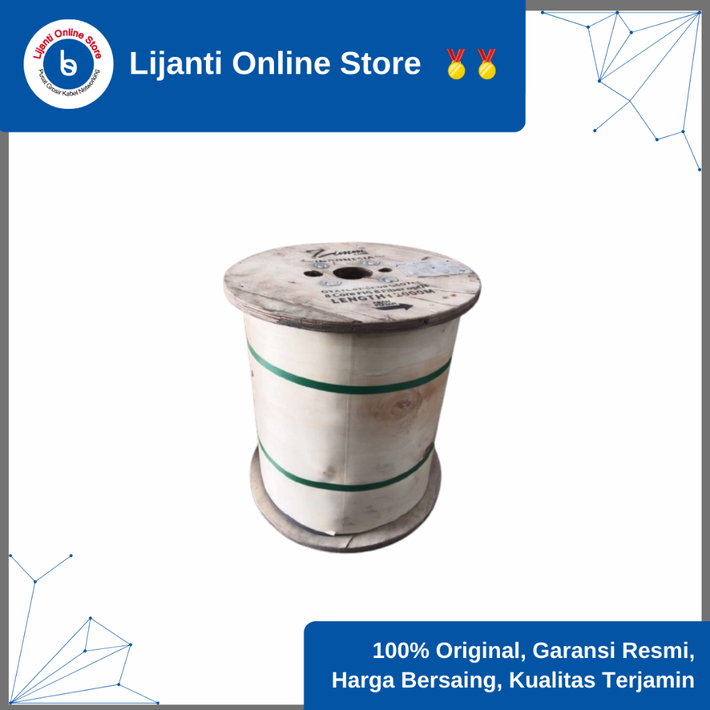 ZIMM LINK KABEL FIBER OPTIK/KABEL FO 12 CORE ARMOUR 2 KM HIGH QUALITY