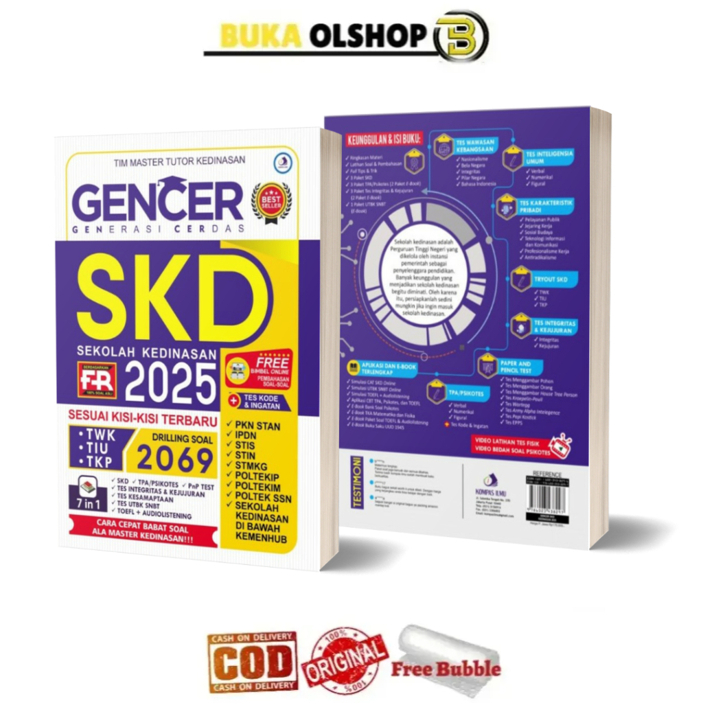 Buku SKD (Sekolah Kedinasan) 2025 GENCER SKD 2025