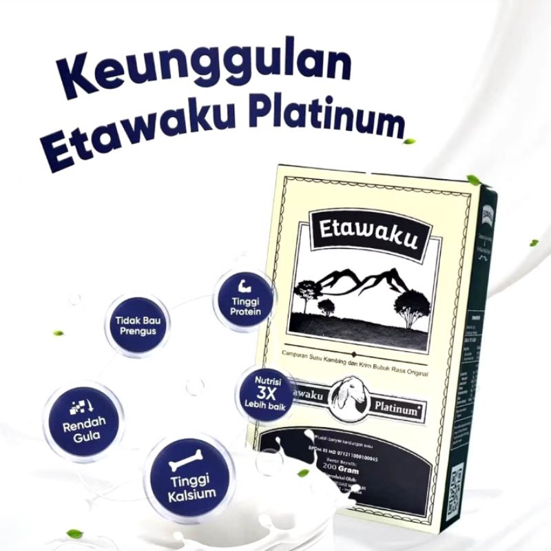 

Etawaku Premium - Susu Kambing & Krimer Nabati Isi 200gr