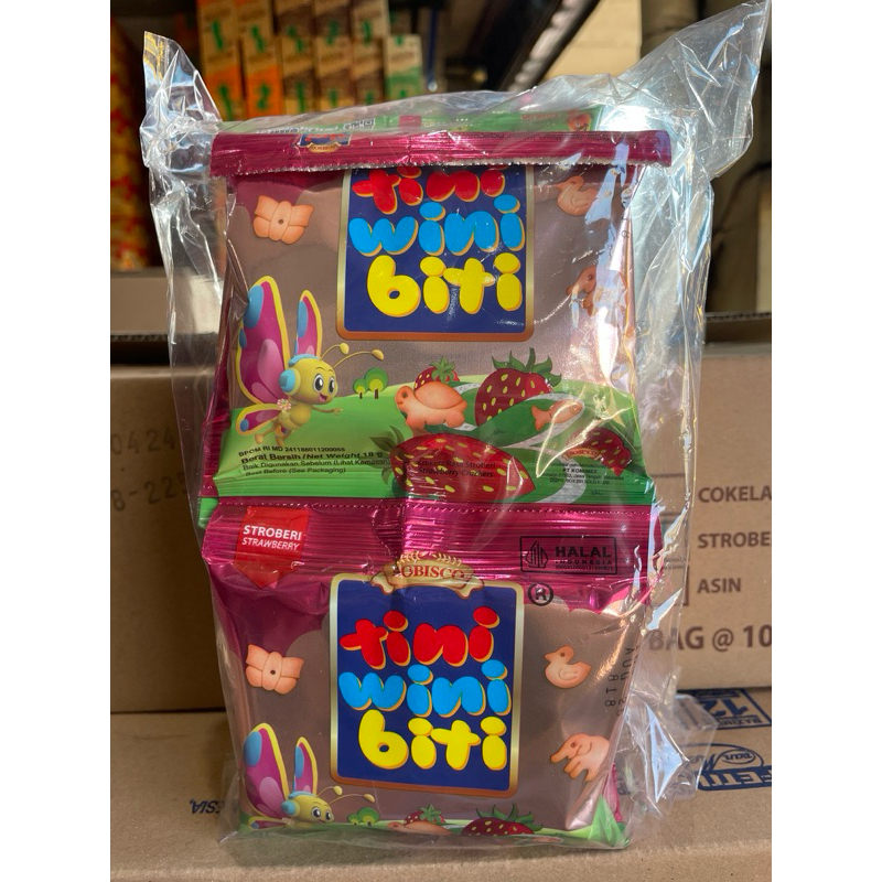 

TINI WINI BITI RASA STROBERI/STRAWBERRY 1PAK ISI 10BUNGKUS