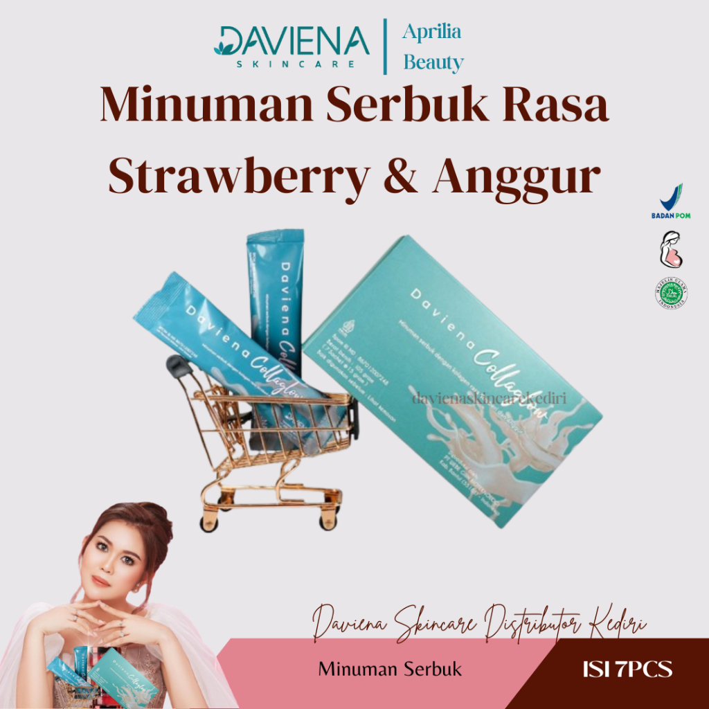 

DAVIENA COLLAGEN | COLLA TRAVEL SIZE ISI 7 | MINUMAN SERBUK RASA STRAWBERRY | DAVIENA SKINCARE