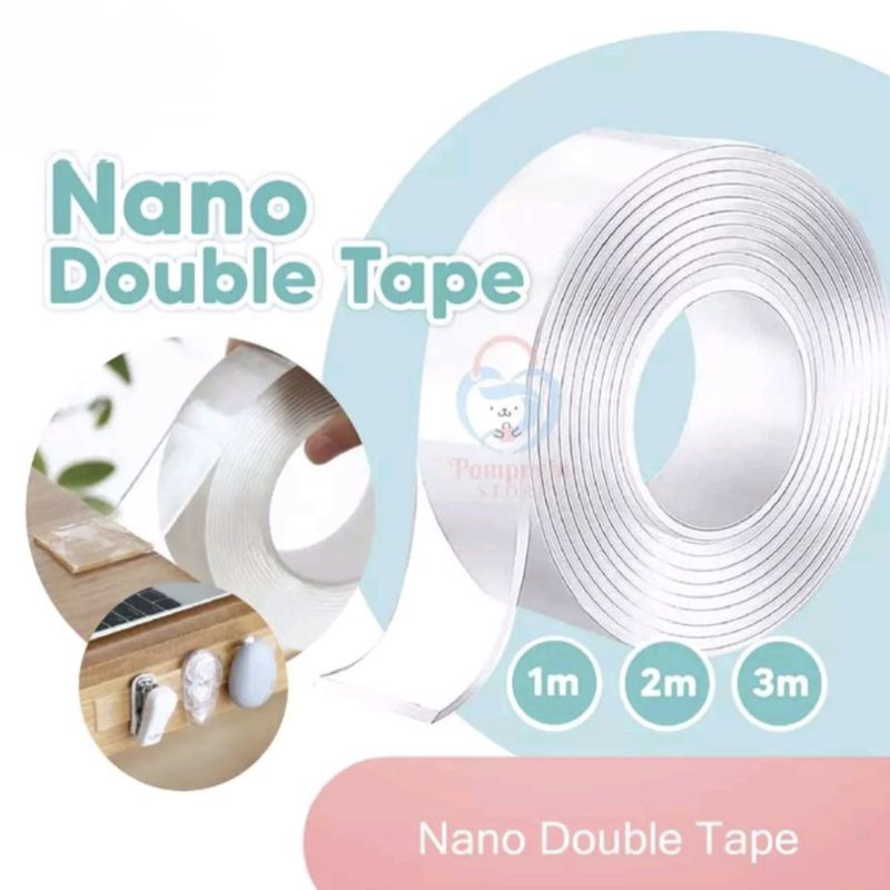 Nano Double Tape 3M / Double Tape Bening / Lakban Nano Bening Super
