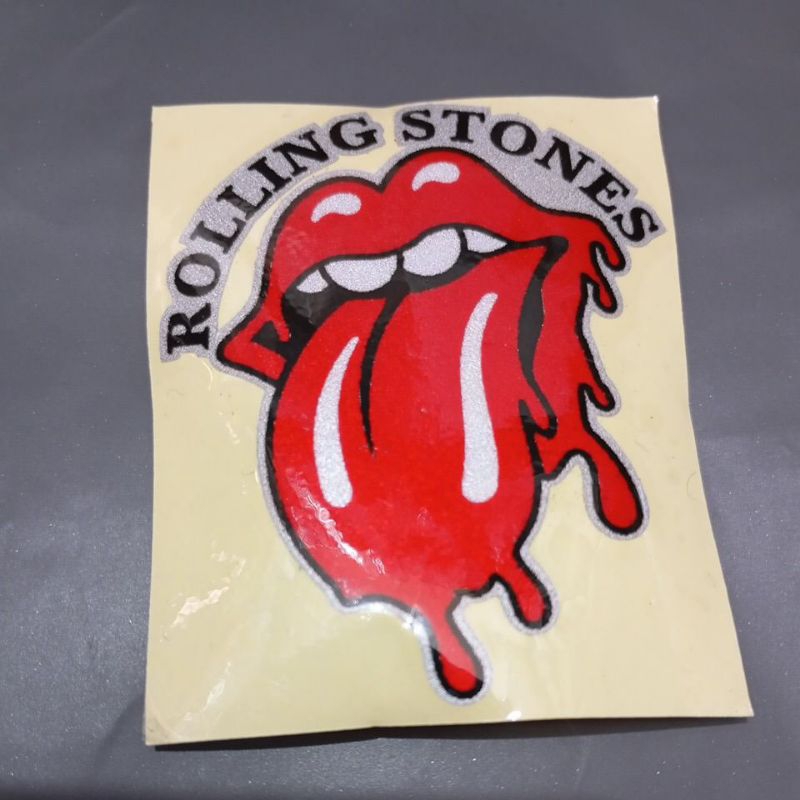 

stiker gambar Rolling Stones meleleh