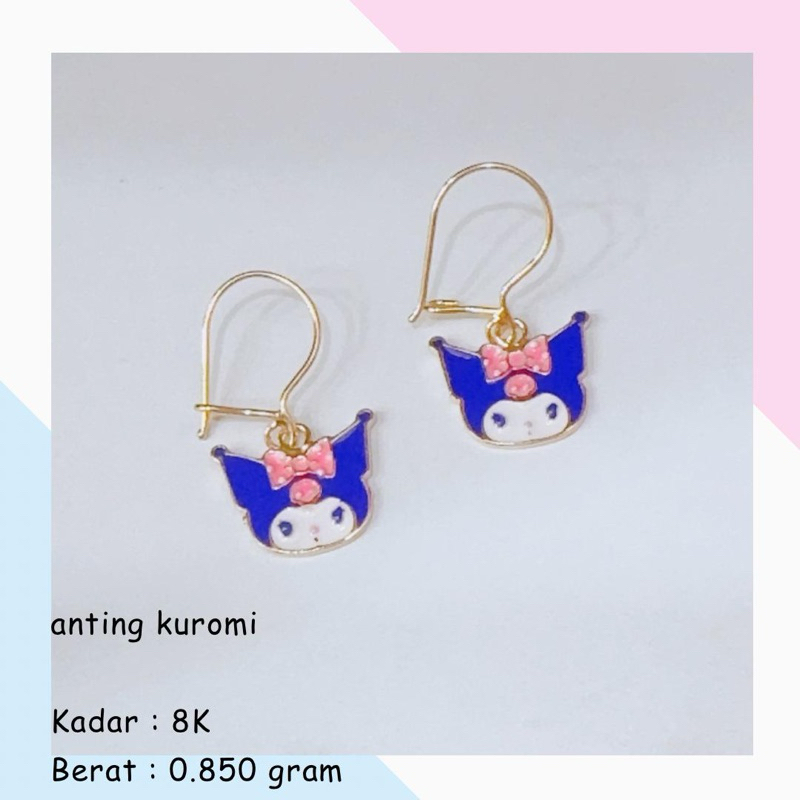 ANTING EMAS KUROMI BERAT 0.900gr KADAR 8k