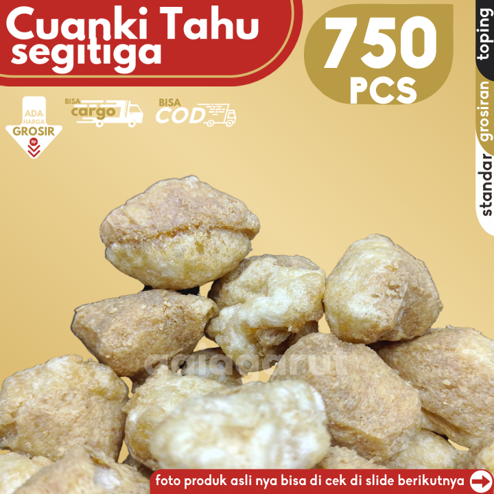 

Cuanki Tahu Pasung Segitiga 750pcs – Pelengkap Seblak & Baso Aci, Siap COD/Grosir/Kargo by Gaiagarut