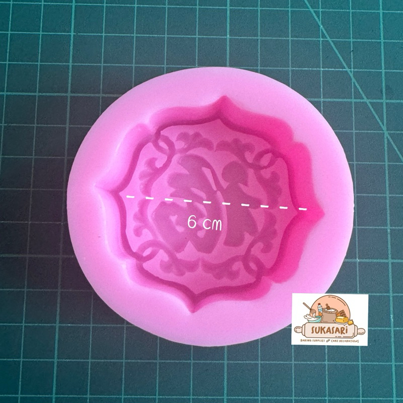 Silicone mold Mooncake 6cm Cetakan silicone Kue bulan Moon Cake lunar