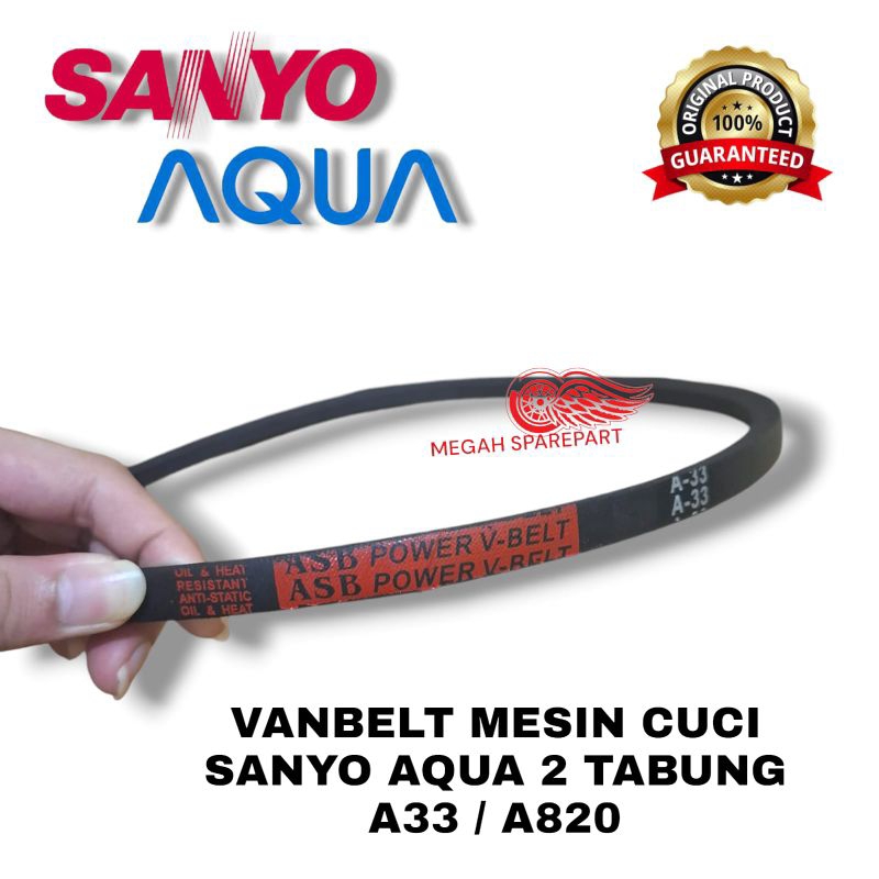 V BELT VANBELT FANBELT MESIN CUCI A820E A-820 A820 Q820E A33 A-33