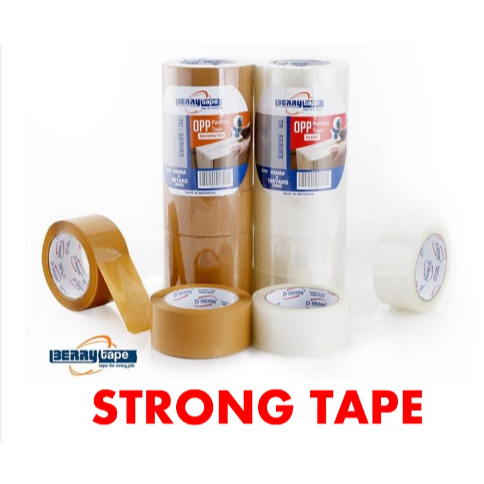 

BERRY - Lakban OPP Tape 48 mm / Bening / Coklat