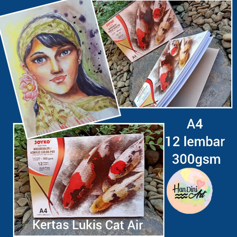 

Buku Kertas Lukis Cat Air Water Color Pad Joyko Peralatan Melukis HanDini Art