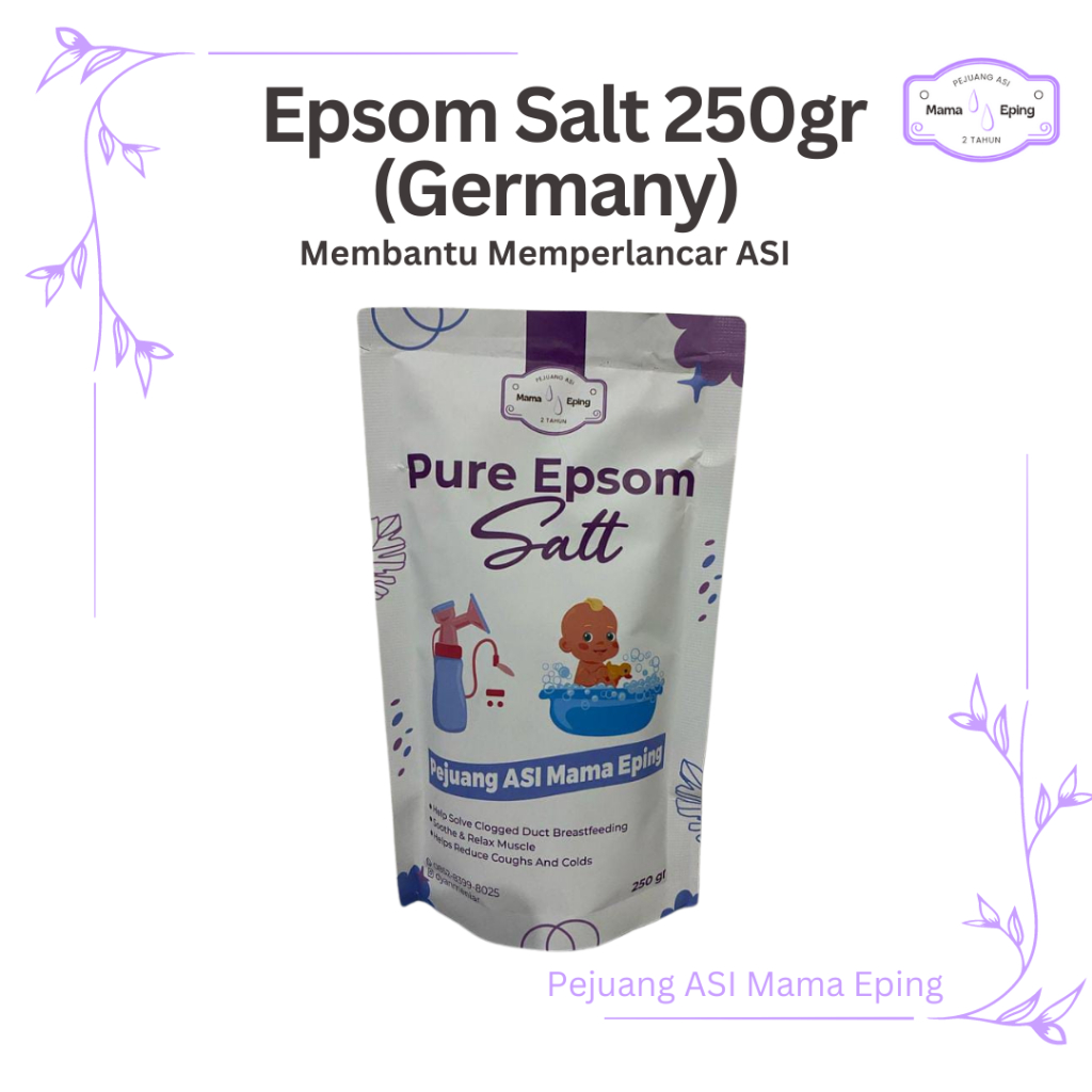 Epsom Salt 250gr (Germany) | Garam Epsom | Perawatan Kulit