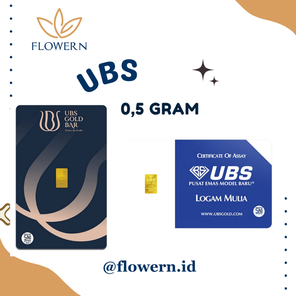 Logam Mulia Emas UBS 0.5 0,5 gram
