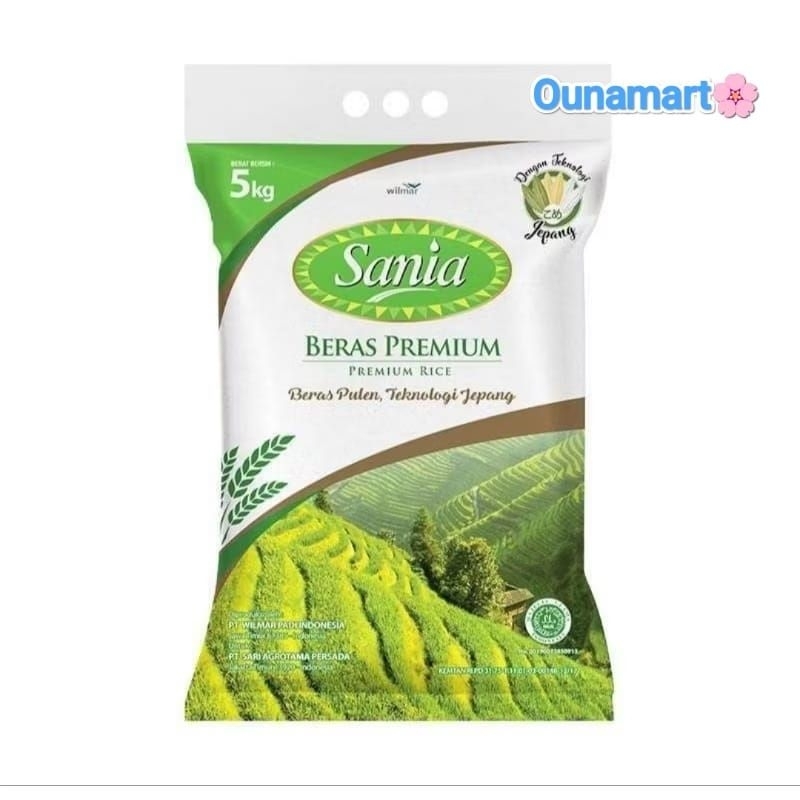 

BERAS SANIA PREMIUM BERAS PULEN 5 KG