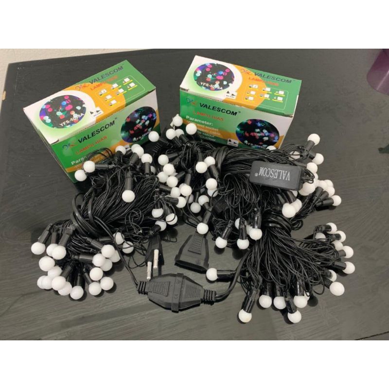 Lampu Hias Warna Warni Model Bola kecil / Anggur kecil Panjang 5M