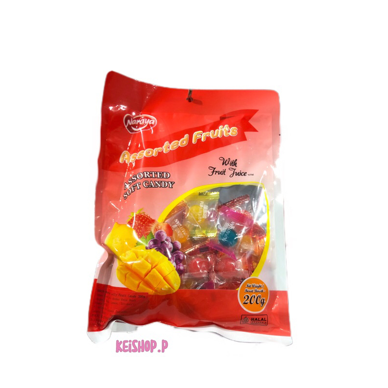 

Naraya Assorted Fruits 200gr / Jelly Fruit Candy