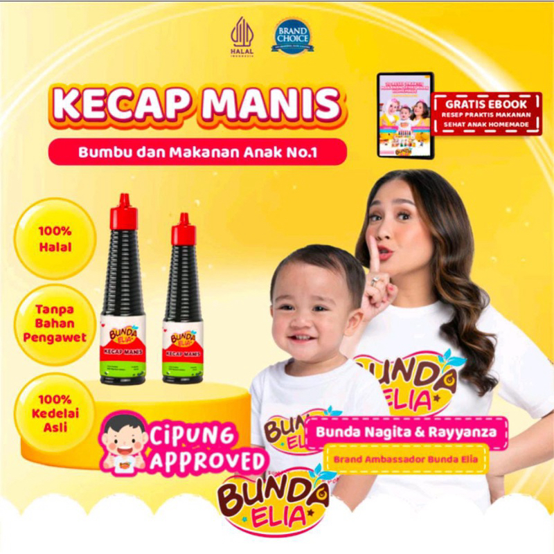 

Bumbu Bunda Elia Kecap Manis Non MSG / Kecap MPASI / Kecap Anak / Kecap Bayi / Kecap Manis Halal