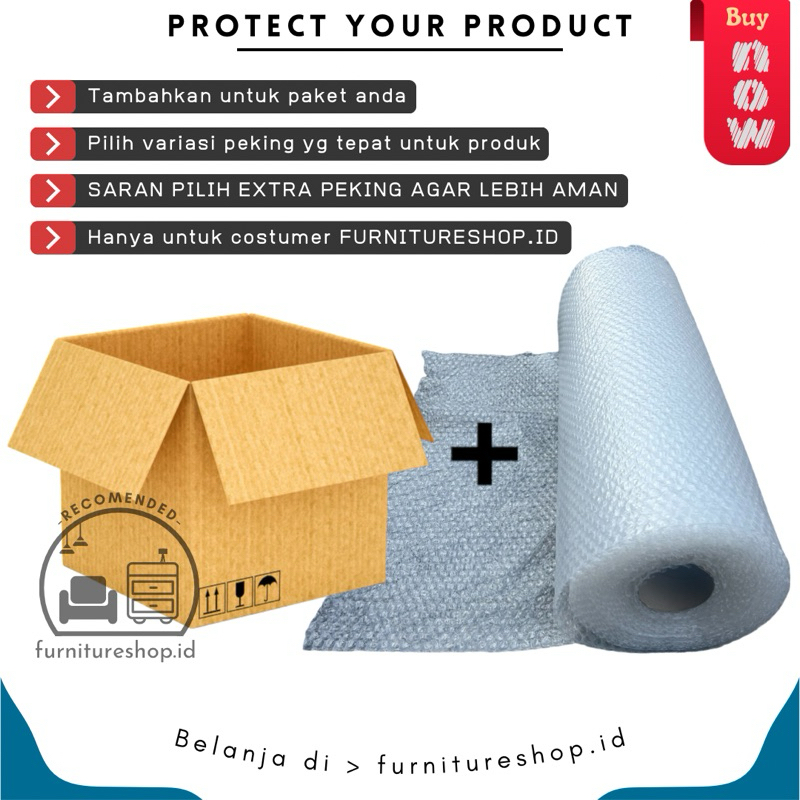 

Packing Bubble + Kardus Hanya Untuk Pembeli Furnitureshop.id