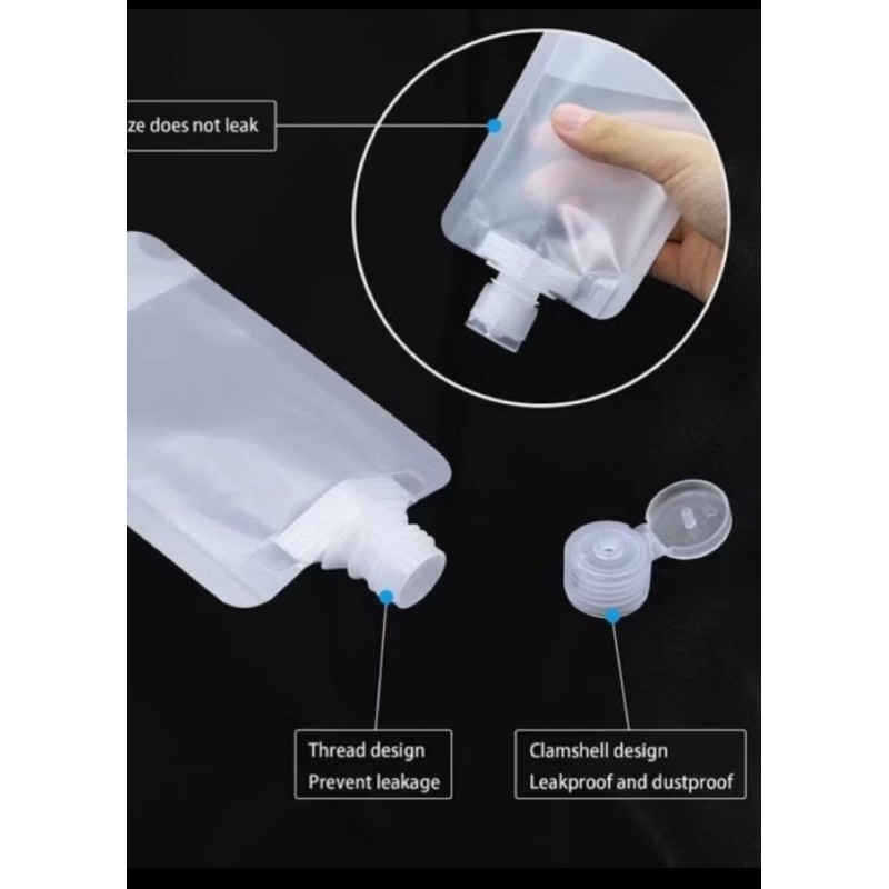 nlo - Botol Refill Sabun Cair Plastik Travel 100ml