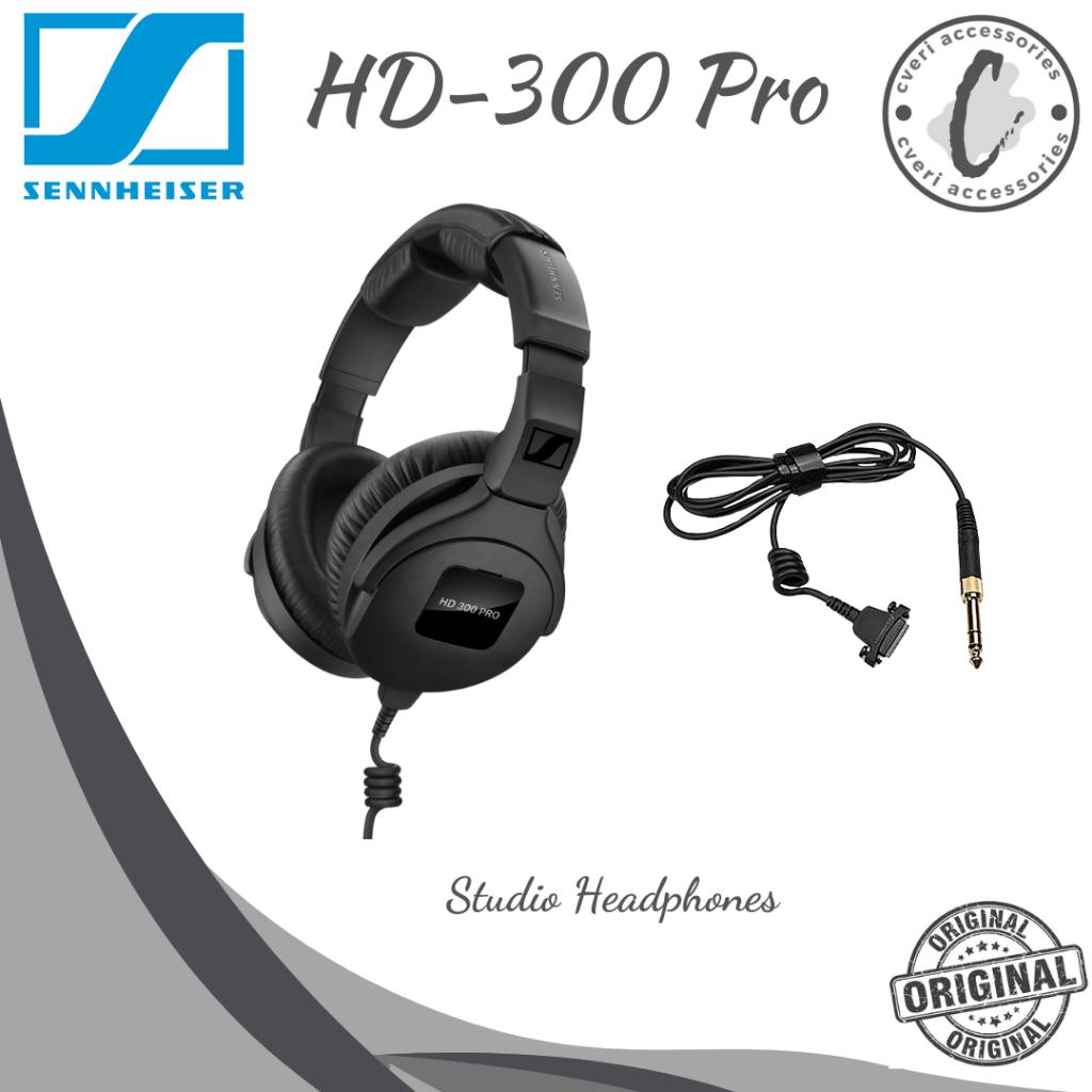 Sennheiser HD-300 Pro Closed-Back Professional Monitor Headphone Original HD300