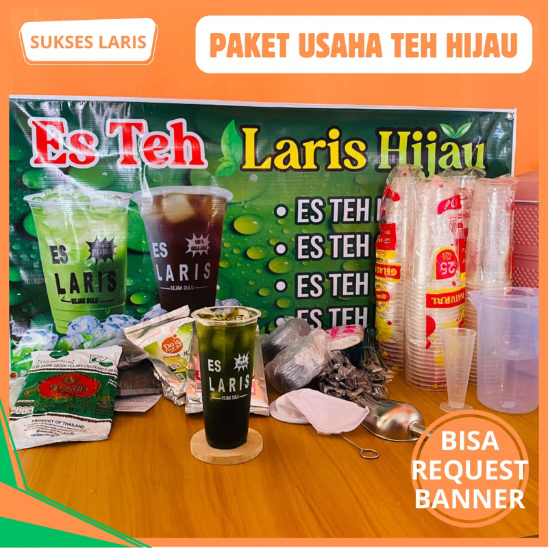 PAKET USAHA TEH HIJAU TEH LARIS | PAKET USAHA TEH LARIS HIJAU | PAKET JUALAN MINUMAN KEKINIAN | PAKE