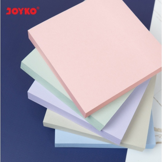 

STICKY NOTE / KERTAS MEMO TEMPEL JOYKO MMS-30 UKURAN 75X75MM / 7,5X7,5CM WARNA WARNI PASTEL