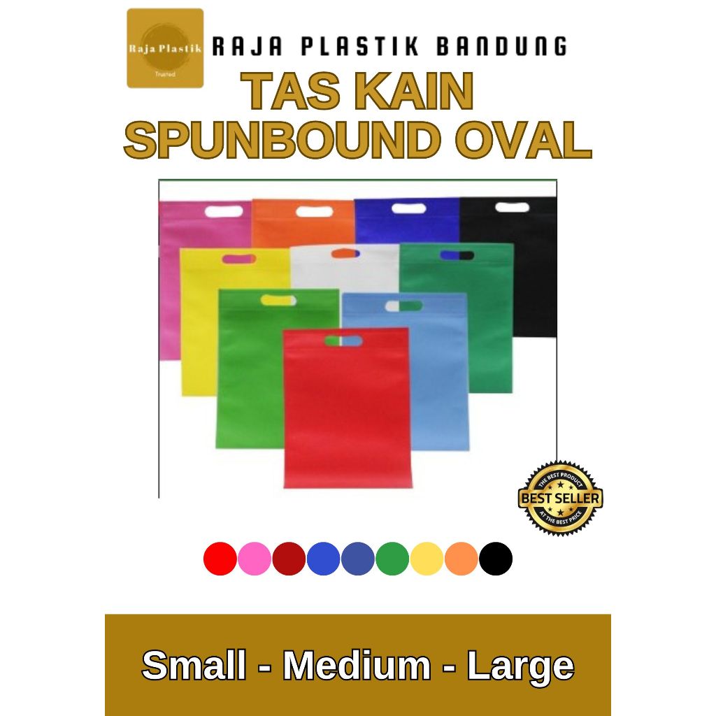 

Spunbound Goodie Bag Tas Belanja Model OVAL Kantong Kain