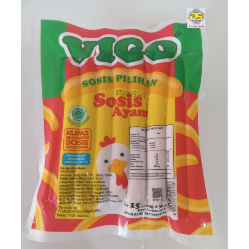 

VIGO SOSIS AYAM 450GR ISI 15