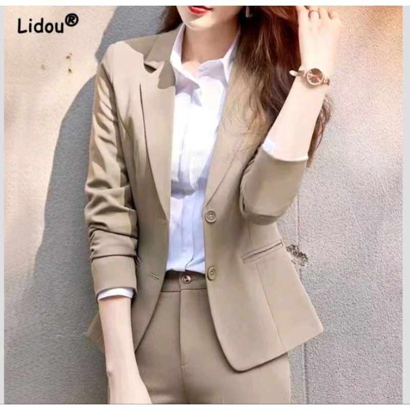 Terbaru Blazer Kerja Kantoran/Setelan Blazer Kerja Wanita/Jas Blazer Kerja Kantoran Wanita