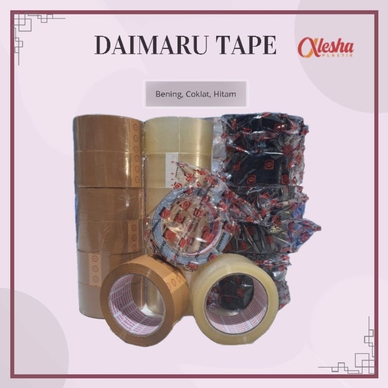 

(1 DUS ISI 72 ROLL) LAKBAN DAIMARU / DAIMARU TAPE 2 INCH X 90 YARD