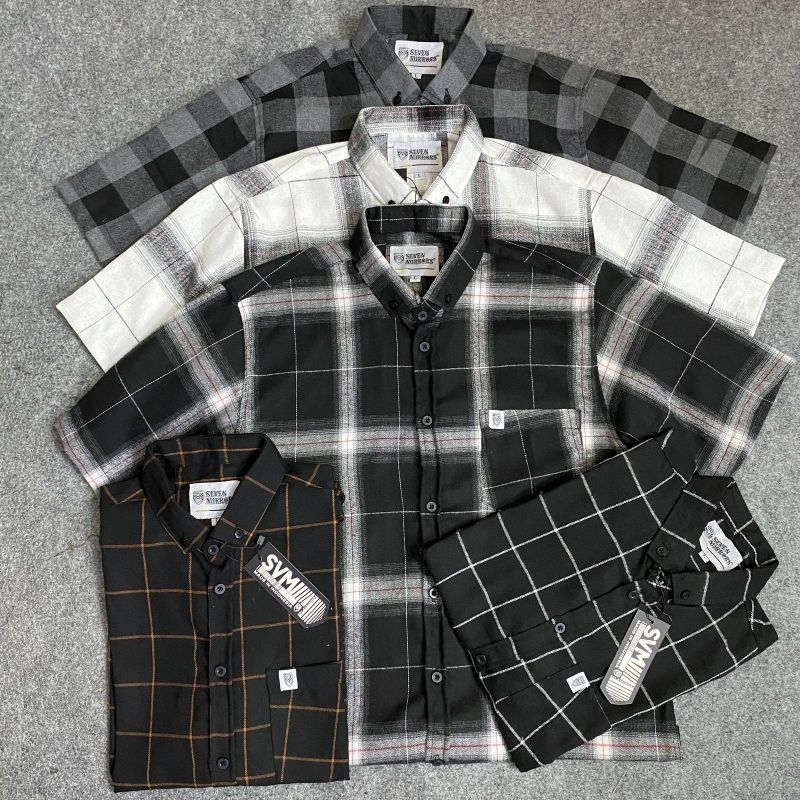 kemeja flanel pria lengan pendek premium quality kemeja flanel pria distro
