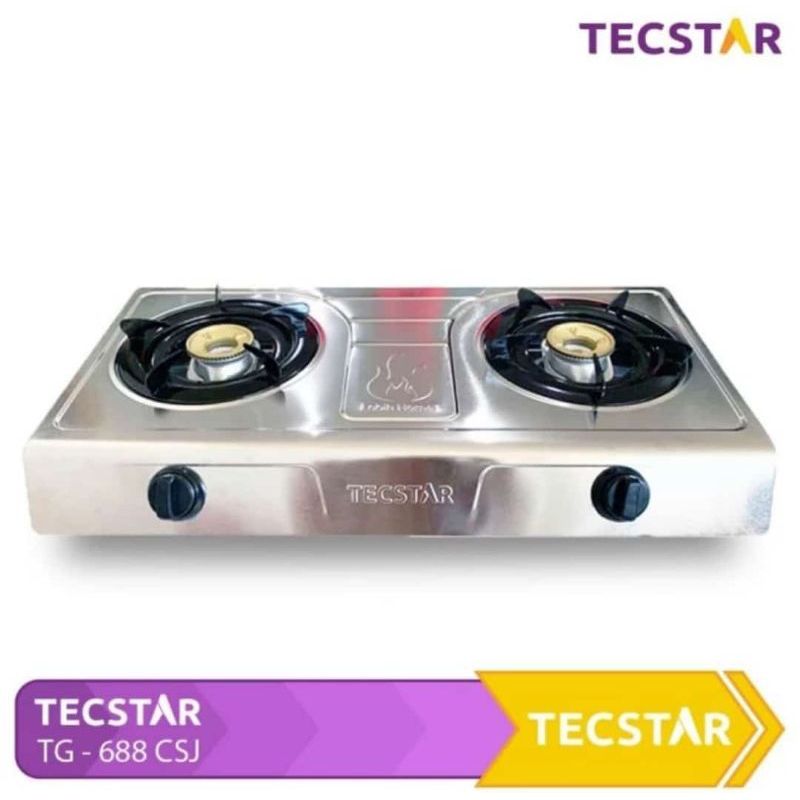 Tecstar kompor gas 2 tungku stainless steel TG 688CSJ