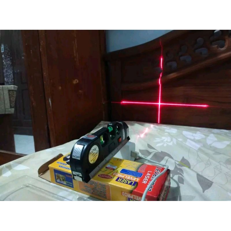 waterpass laser serbaguna level pro 3 / waterpass laser multifungsi / fixit laser level pro3 / meter
